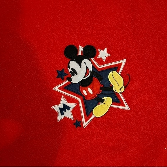 DISNEY Mickey Star Red Blanket 45.5 inches X 59 inches long 45 X 59 - Picture 1 of 7